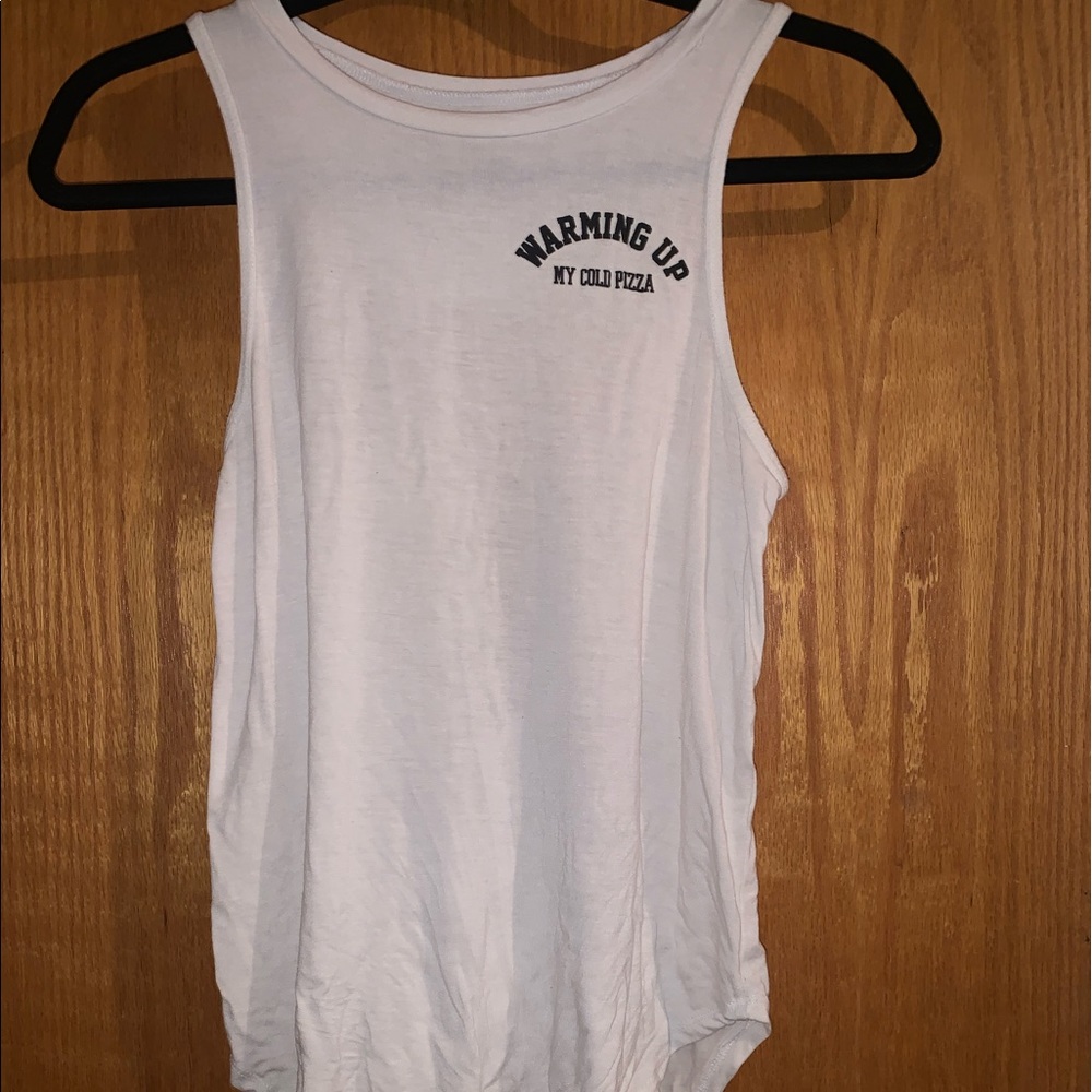 Hollister white tank top size small